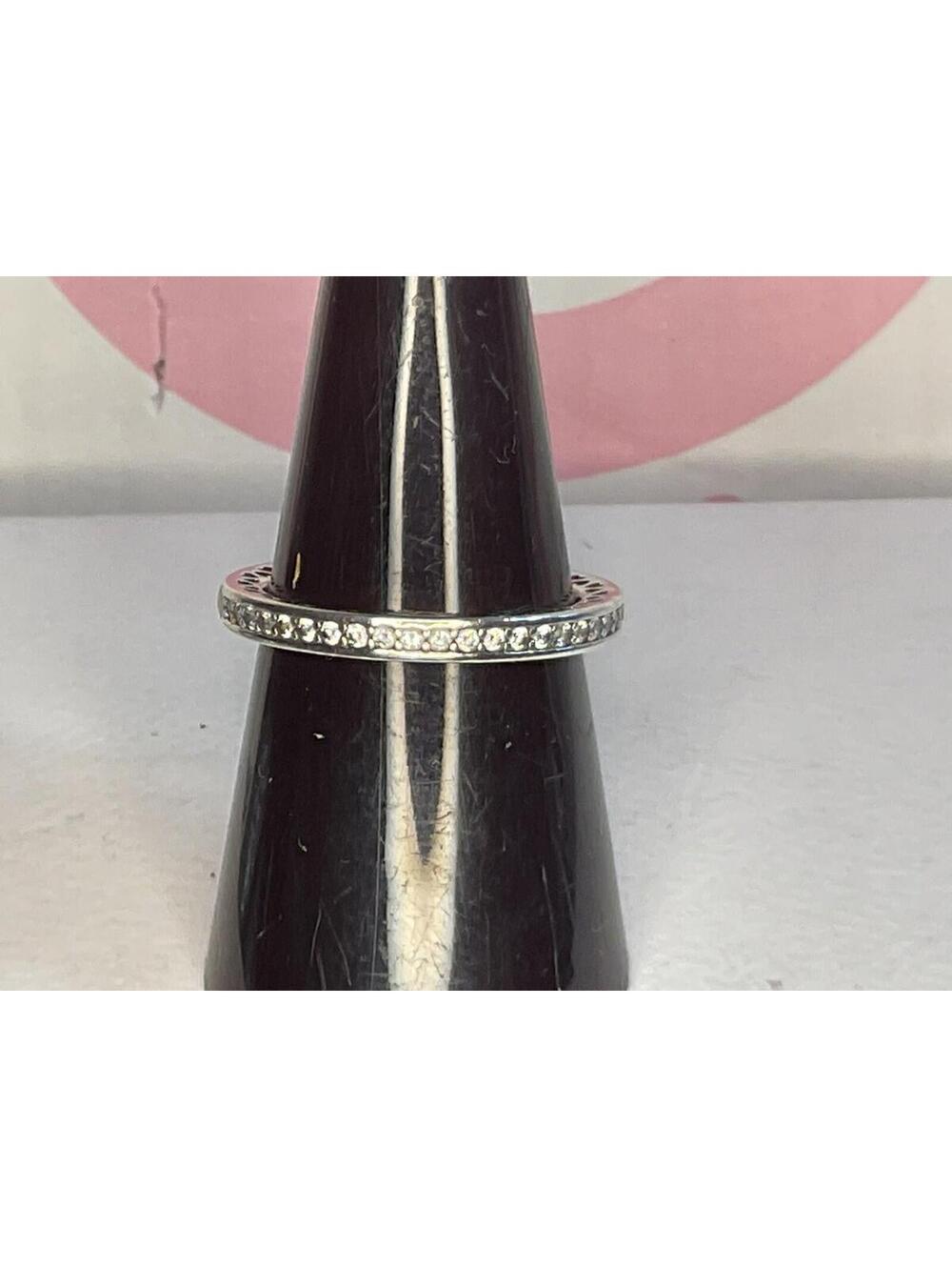 Pandora Radiant Hearts Eternity Enamel Ring Sz 7